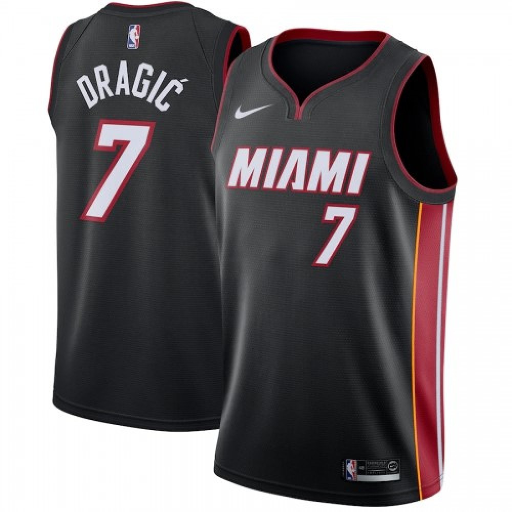 Men's Miami Heat Goran Dragic #7 Black Swingman Jersey - Icon Edition-Pro Kit Vault | Brand New 26/27 Sports Jerseys